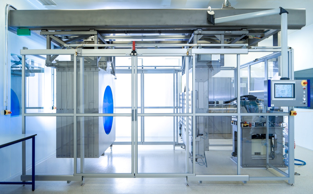 The patented technology is installed in an ISO 8 cleanroom.